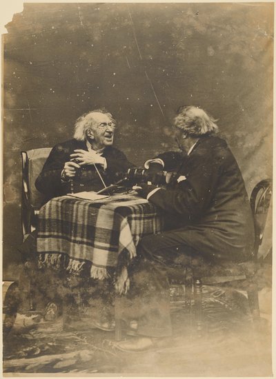 [Nadar z Marie-Eugene Chevreul w dniu swoich setnych urodzin]. autorstwa Nadar [Gaspard Félix Tournachon]