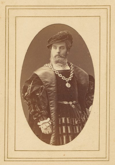 Worms [francuski aktor] autorstwa Nadar [Gaspard Félix Tournachon]