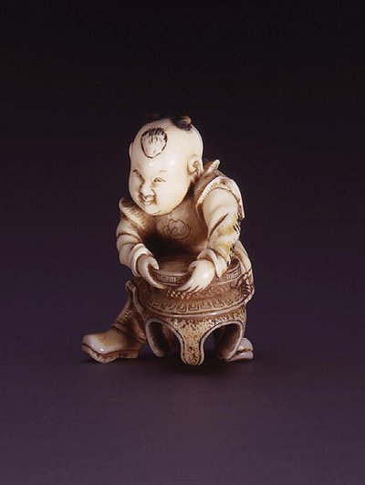 Netsuke i dzień c Chin g Akarako, ok. 1930 r. 1830 (Evory) autorstwa Nagahama Sokei