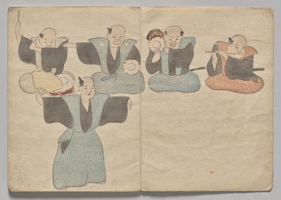 Scena z Kōrin Picture Book (tom 1) autorstwa Nakamura Hochu