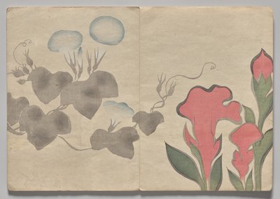Scena z Kōrin Picture Book (tom 1) autorstwa Nakamura Hochu
