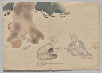 Scena z Kōrin Picture Book (tom 1) autorstwa Nakamura Hochu