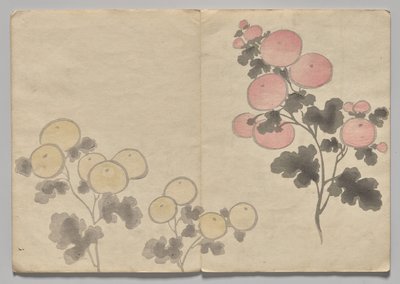 Scena z Kōrin Picture Book (tom 1) autorstwa Nakamura Hochu