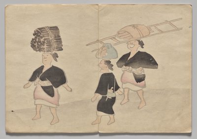 Scena z Kōrin Picture Book (tom 1) autorstwa Nakamura Hochu