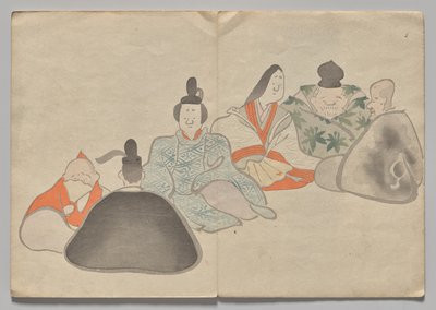 Scena z Kōrin Picture Book (tom 2) autorstwa Nakamura Hochu