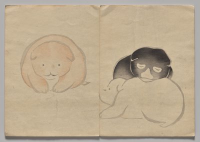Scena z Kōrin Picture Book (tom 2) autorstwa Nakamura Hochu