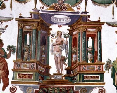Fragment dekoracji „Studiolo” (Gabinet) Francesco de