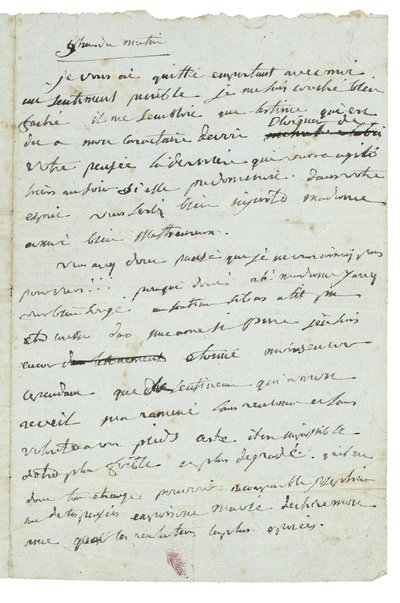 List do Josephine de Beauharnais autorstwa Napoleon Bonaparte