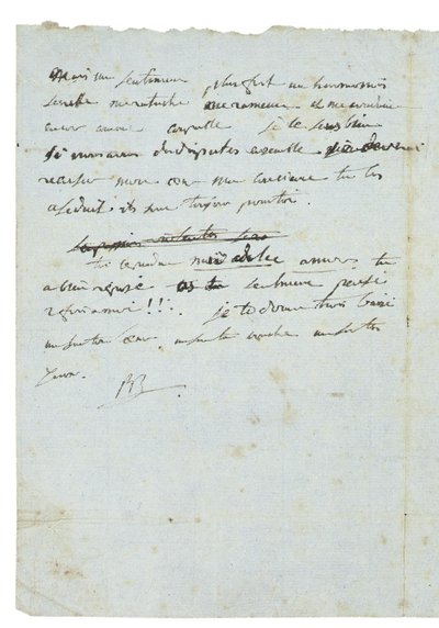 List do Josephine de Beauharnais autorstwa Napoleon Bonaparte