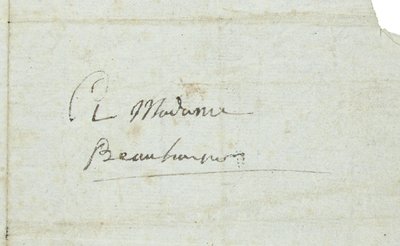 List do Josephine de Beauharnais autorstwa Napoleon Bonaparte