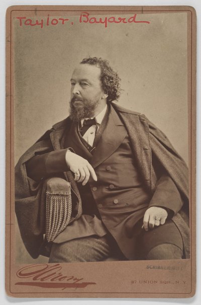 Bayard Taylor autorstwa Napoleon Sarony