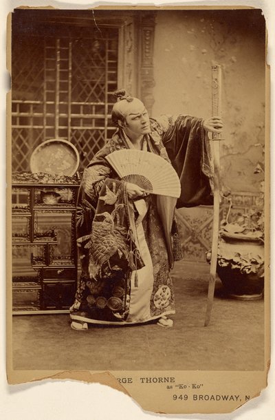 George (?) Thorne jako „Ko-Ko” autorstwa Napoleon Sarony