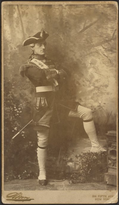 [John Drew, Jr. jako kapitan Plume z filmu "The Recruiting Officer"]. autorstwa Napoleon Sarony