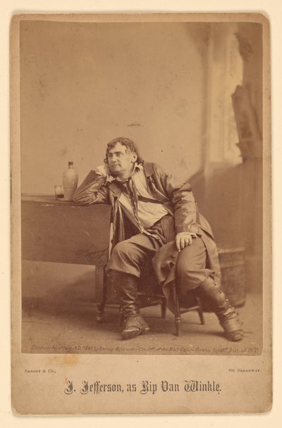 Joseph Jefferson autorstwa Napoleon Sarony
