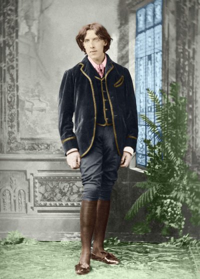 Oscar Wilde (1854 - 1900) ok. 1882 (zdjęcie) autorstwa Napoleon Sarony