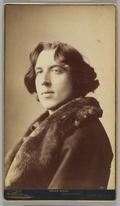 Oscar Wilde, 1882 (srebrodruk albumowy) autorstwa Napoleon Sarony