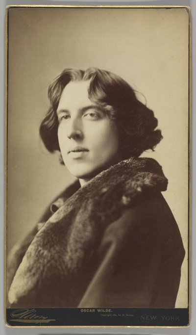 Oscar Wilde, ok. 1822 (zdjęcie w sepii) autorstwa Napoleon Sarony