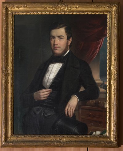 Portret dżentelmena (olej na płótnie) autorstwa Narciso Malatesta