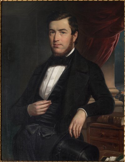 Portret dżentelmena (olej na płótnie) autorstwa Narciso Malatesta