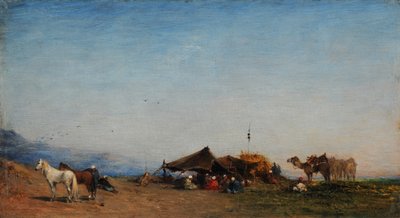 Obóz arabski autorstwa Narcisse Berchere