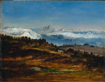 Pireneje, szczyt Midi de Bigorre, 1871-1872. autorstwa Narcisse Diaz de la Pena