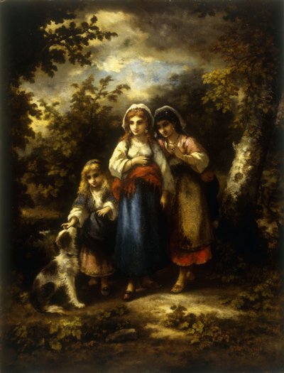 Wędrowcy, 1876 autorstwa Narcisse Virgile Diaz de la Peña