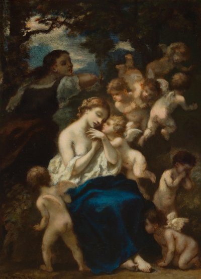 Nimfa z amorkami autorstwa Narcisse Virgile Diaz de la Peña