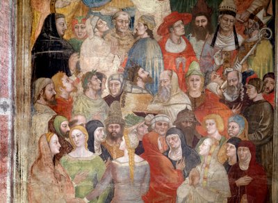 Wybrany (z Boskiej komedii Dantego) - Fresco autorstwa Nardo di Cione Orcagna