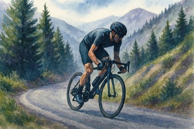 Jazda na rowerze pod górę autorstwa Natalie Bruns