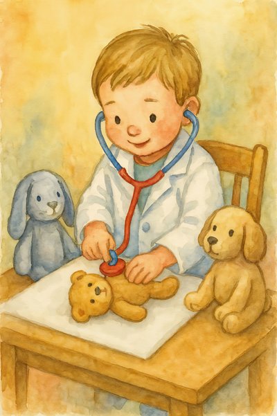 Wizyta u małego lekarza autorstwa Natalie Bruns