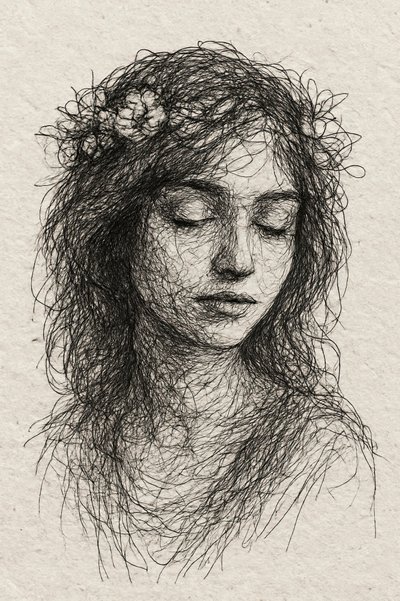 Spokojny portret kwiatowy autorstwa Natalie Bruns
