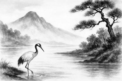 Spokojny widok na jezioro Crane autorstwa Natalie Bruns