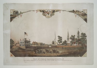 Widok na plac publiczny, Atlanta, Ga. autorstwa Nathan B. Abbott