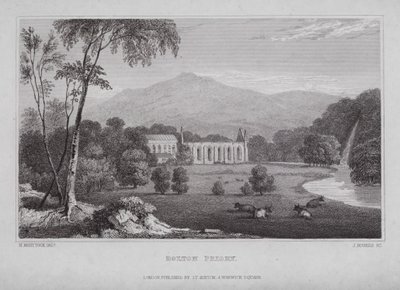 Bolton Priory (grawerowanie) autorstwa Nathaniel (after) Whittock