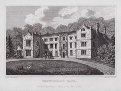 Sala Brownholme (grawerowanie) autorstwa Nathaniel (after) Whittock