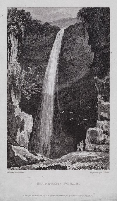 Hardrow Force (grawerowanie) autorstwa Nathaniel (after) Whittock
