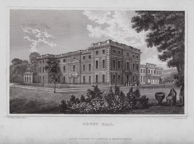 Newby Hall (grawerowanie) autorstwa Nathaniel (after) Whittock