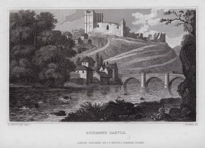 Zamek Richmond (grawerowanie) autorstwa Nathaniel (after) Whittock