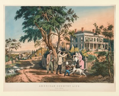 American Country Life: październikowe popołudnie autorstwa Nathaniel Currier