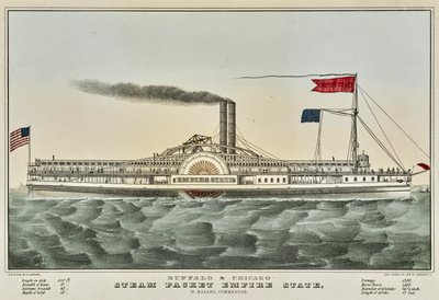 Pakiet Steam Buffalo i Chicago autorstwa Nathaniel Currier