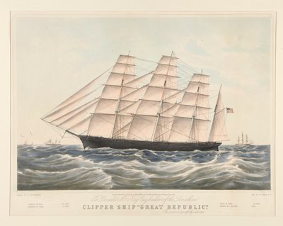 Statek Clipper autorstwa Nathaniel Currier