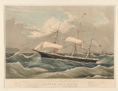 Statek Clipper autorstwa Nathaniel Currier