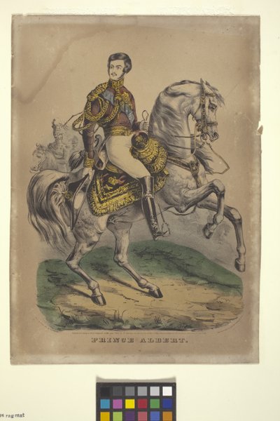 Książę Albert (litografia ręcznie kolorowana) autorstwa Nathaniel Currier