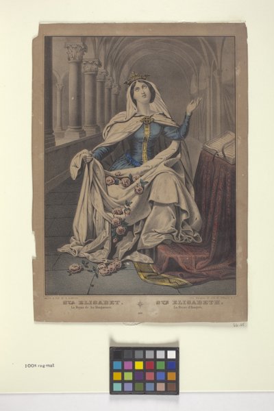 Św. Elżbieta (tusz, ołówek) autorstwa Nathaniel Currier