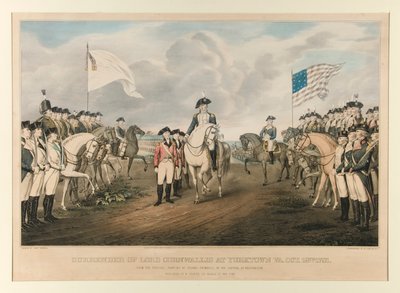 Surrender of Cornwallis w Yorktown, Wirginia 19 października 1781 / Z oryginalnego obrazu pułkownika Trumbulla, namalowanego przez Johna Trumbulla autorstwa Nathaniel Currier