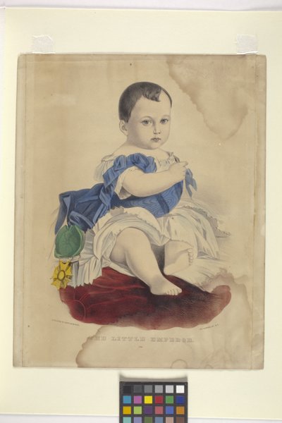 Mały Cesarz (litografia ręcznie kolorowana) autorstwa Nathaniel Currier