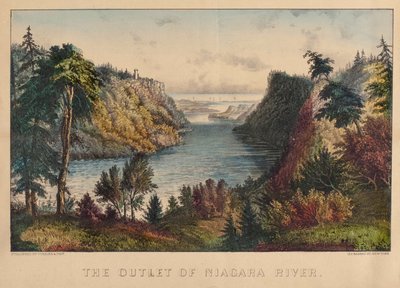 Ujście rzeki Niagara autorstwa Nathaniel Currier
