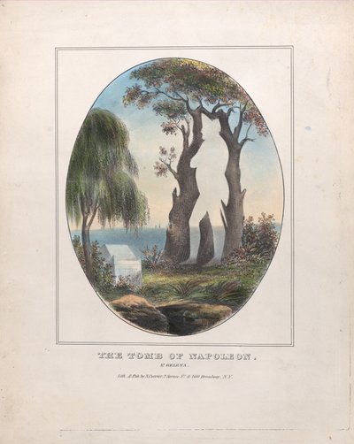 Grób Napoleona, 1833-88., 1833-88. autorstwa Nathaniel Currier