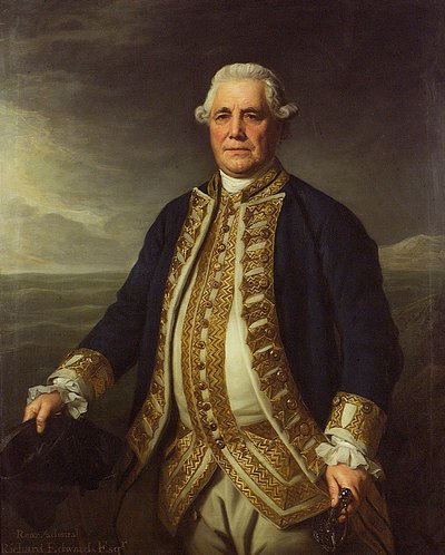Admirał Richard Edwards (1715-1795) autorstwa Nathaniel Dance