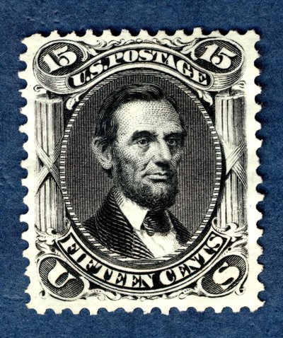 15c Abraham Lincoln reedycja singla, 1875. autorstwa National Bank Note Company